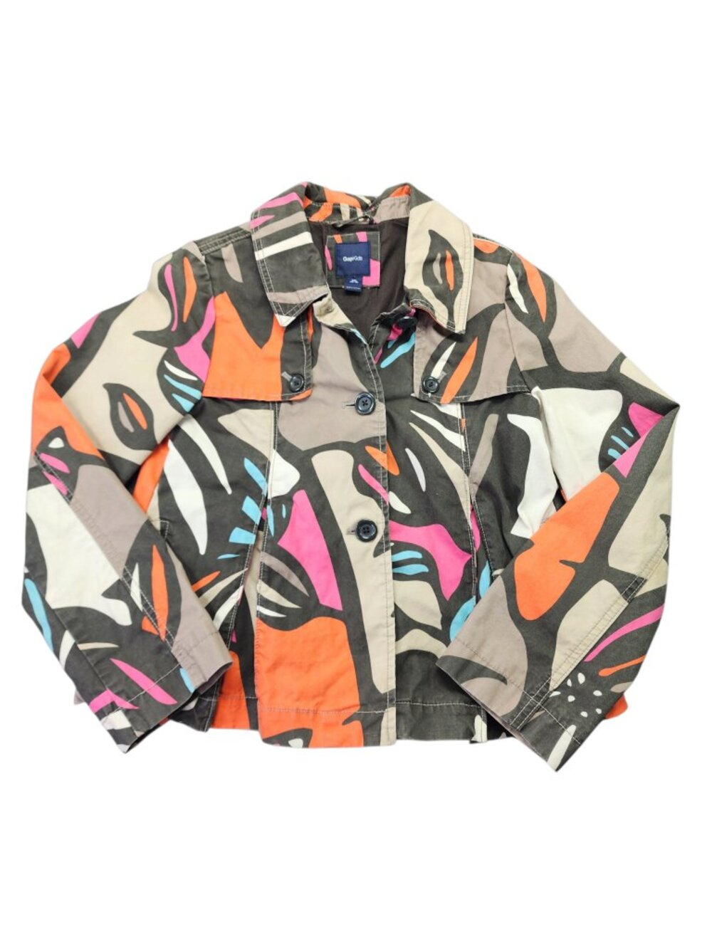 GapKids Multicolored Monarch Jacket Size 14-16 Button Up Lined